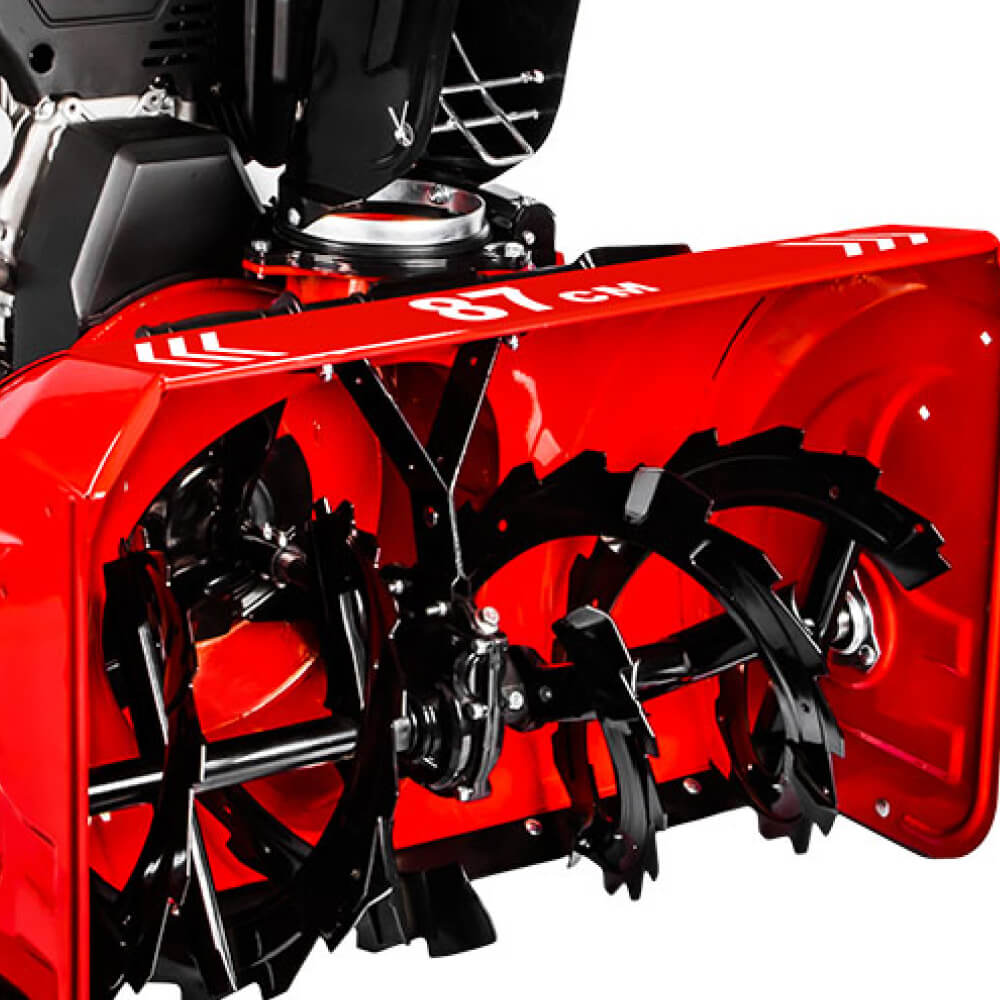 Снегоуборщик DDE ST1387LET, шнек крупным планом